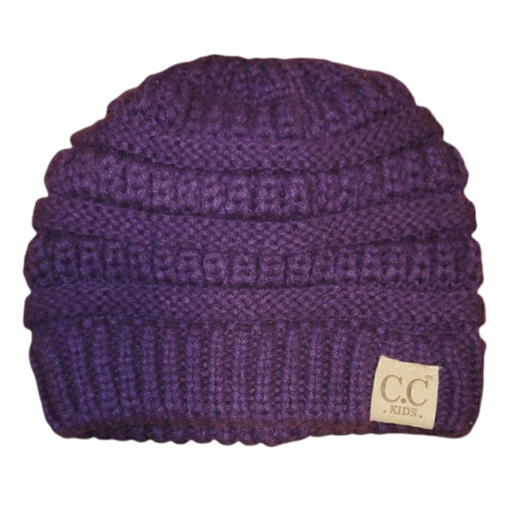 NWOT CC Boutique Kids Purple Beanie